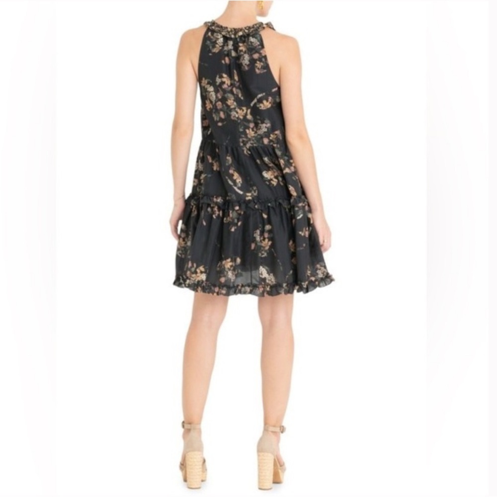 Secret Mission Cape Town Isabel Floral Tiered Mini Dress Size Small - Picture 2 of 4